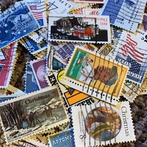 50 stamps Grab Bag of Vintage US postage stamps- great for new collector